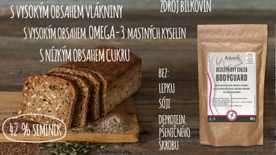 Bodyguard: směs na proteinový bezlepkový chléb od Adveni
